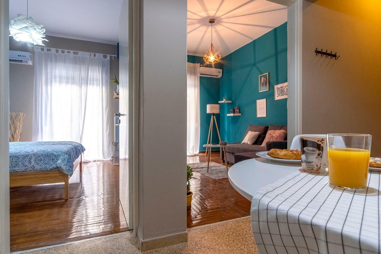 Colourful Apt,Airport Line,6 Min Metro,300 Mbps! Appartement Athene Buitenkant foto