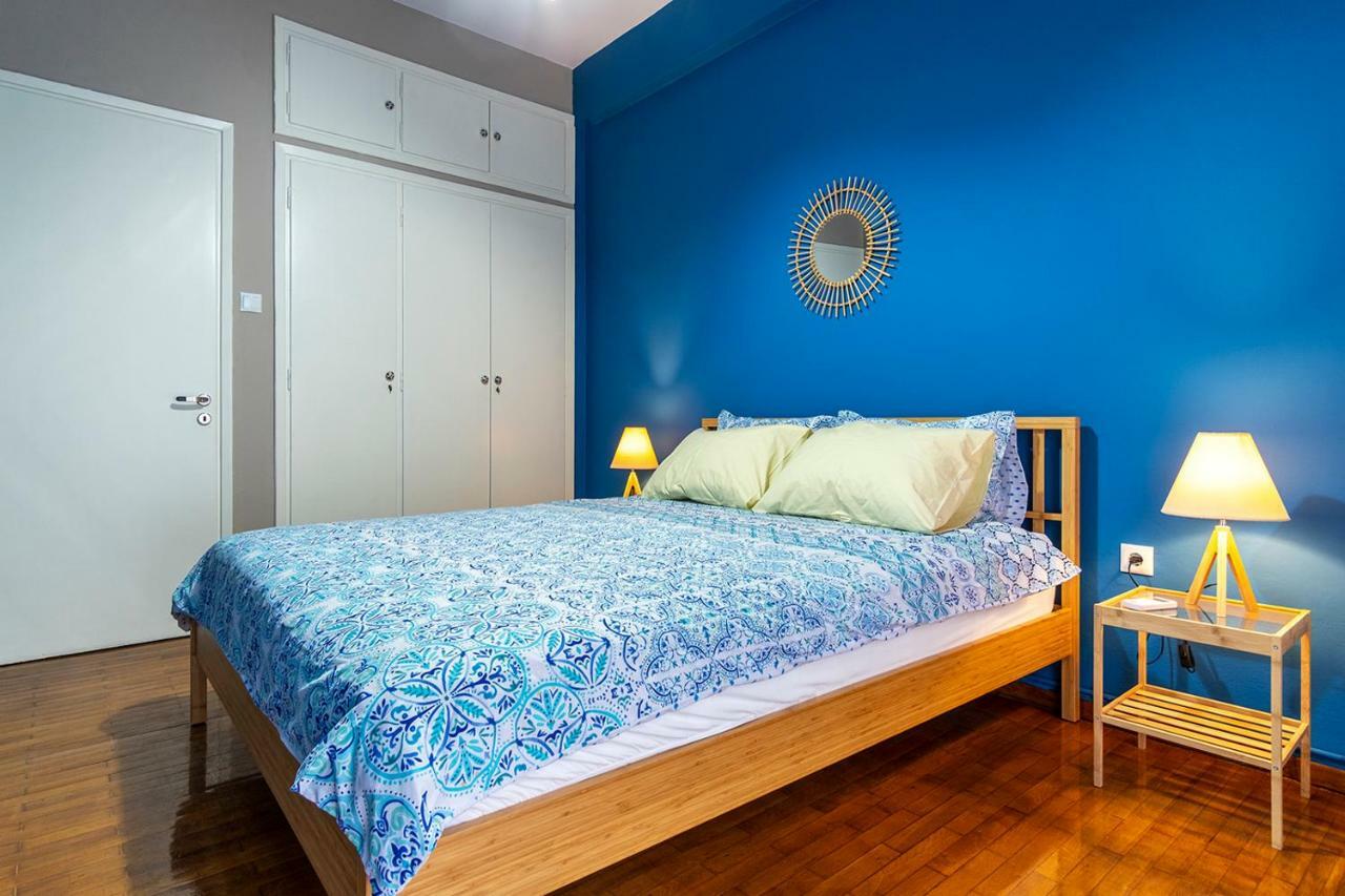 Colourful Apt,Airport Line,6 Min Metro,300 Mbps! Appartement Athene Buitenkant foto